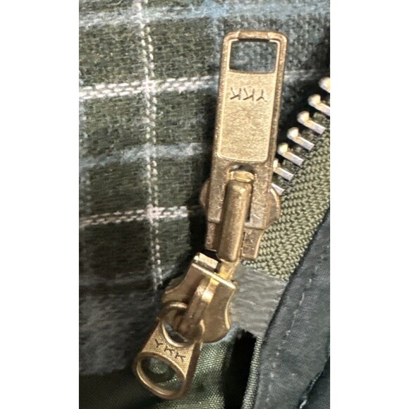 VTG 80s Monsoon Country Cover Scotch Plaid Lined L Barn Coat Jacket Made In UK - Picture 8 of 11